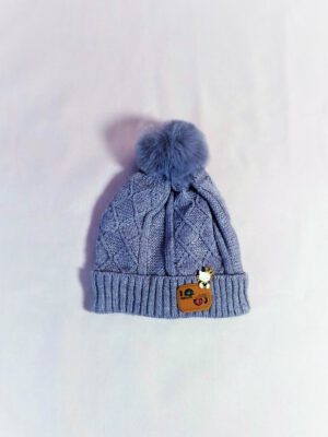 כובע תינוק אליס סרוג | אפור